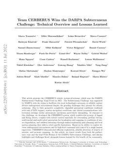 Team CERBERUS Wins the DARPA Subterranean Challenge: Technical Overview
  and Lessons Learned