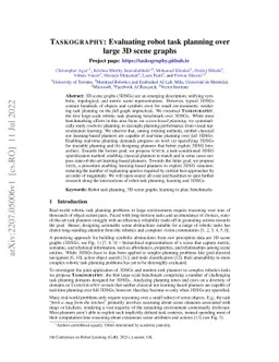 TASKOGRAPHY: Evaluating robot task planning over large 3D scene graphs