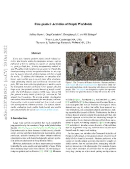 Fine-grained Activities of People Worldwide
