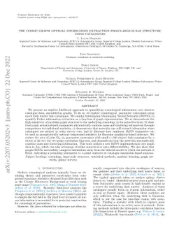 The Cosmic Graph: Optimal Information Extraction from Large-Scale
  Structure using Catalogues