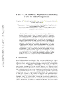CANF-VC: Conditional Augmented Normalizing Flows for Video Compression