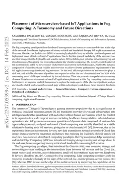Placement of Microservices-based IoT Applications in Fog Computing: A
  Taxonomy and Future Directions