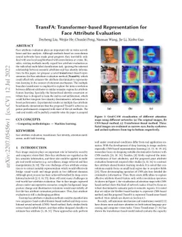 TransFA: Transformer-based Representation for Face Attribute Evaluation