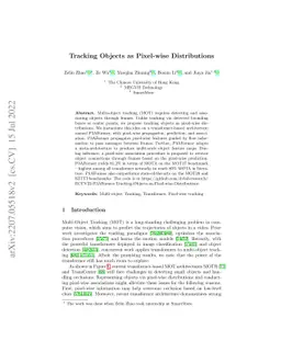 Tracking Objects as Pixel-wise Distributions