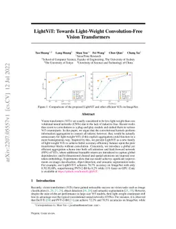 LightViT: Towards Light-Weight Convolution-Free Vision Transformers