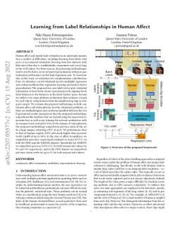 Learning from Label Relationships in Human Affect
