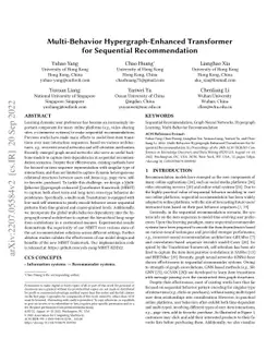 Multi-Behavior Hypergraph-Enhanced Transformer for Sequential
  Recommendation