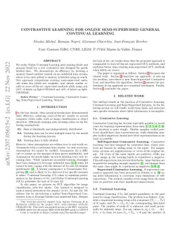 Contrastive Learning for Online Semi-Supervised General Continual
  Learning