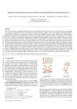 Dynamic Gradient Reactivation for Backward Compatible Person
  Re-identification
