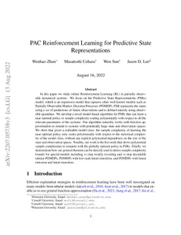 PAC Reinforcement Learning for Predictive State Representations