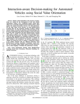 Interaction-aware Decision-making for Automated Vehicles using Social
  Value Orientation