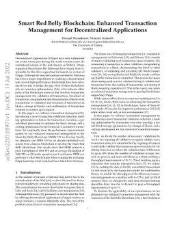 Smart Red Belly Blockchain: Enhanced Transaction Management for
  Decentralized Applications