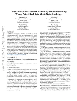 Learnability Enhancement for Low-light Raw Denoising: Where Paired Real
  Data Meets Noise Modeling