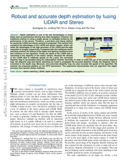 Robust and accurate depth estimation by fusing LiDAR and Stereo