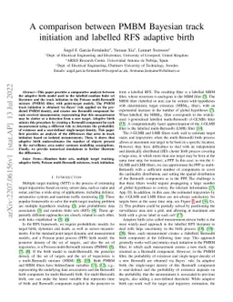 A comparison between PMBM Bayesian track initiation and labelled RFS
  adaptive birth