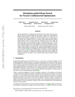 Simulation-guided Beam Search for Neural Combinatorial Optimization