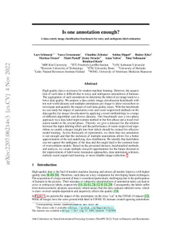 Is one annotation enough? A data-centric image classification benchmark
  for noisy and ambiguous label estimation