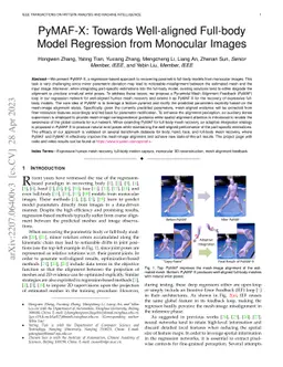 PyMAF-X: Towards Well-aligned Full-body Model Regression from Monocular
  Images