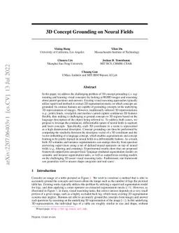 3D Concept Grounding on Neural Fields