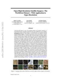 Open High-Resolution Satellite Imagery: The WorldStrat Dataset -- With Application to Super-Resolution