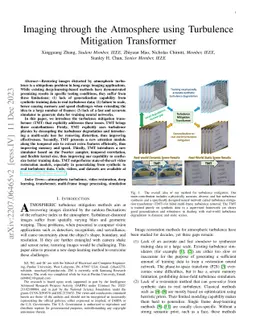 Imaging through the Atmosphere using Turbulence Mitigation Transformer