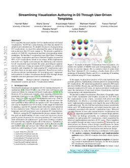 Streamlining Visualization Authoring in D3 Through User-Driven Templates