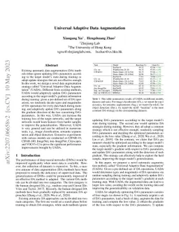 Universal Adaptive Data Augmentation