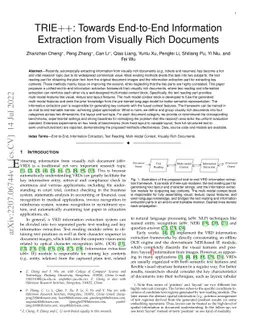 TRIE++: Towards End-to-End Information Extraction from Visually Rich
  Documents