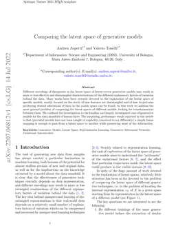Comparing the latent space of generative models