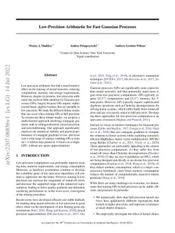 Low-Precision Arithmetic for Fast Gaussian Processes