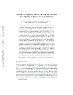 BayesCap: Bayesian Identity Cap for Calibrated Uncertainty in Frozen
  Neural Networks