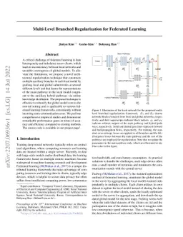Multi-Level Branched Regularization for Federated Learning