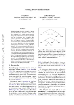 Forming Trees with Treeformers