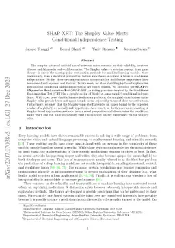 SHAP-XRT: The Shapley Value Meets Conditional Independence Testing