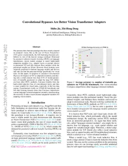Convolutional Bypasses Are Better Vision Transformer Adapters