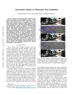 Adversarial Attacks on Monocular Pose Estimation