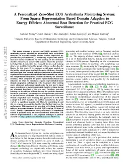 A Personalized Zero-Shot ECG Arrhythmia Monitoring System: From Sparse
  Representation Based Domain Adaption to Energy Efficient Abnormal Beat
  Detection for Practical ECG Surveillance