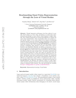 Benchmarking Omni-Vision Representation through the Lens of Visual
  Realms
