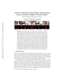 XMem: Long-Term Video Object Segmentation with an Atkinson-Shiffrin
  Memory Model