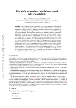 Case study on quantum convolutional neural network scalability