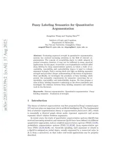 Fuzzy Labeling Semantics for Quantitative Argumentation