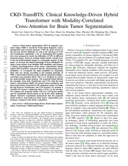 CKD-TransBTS: Clinical Knowledge-Driven Hybrid Transformer with
  Modality-Correlated Cross-Attention for Brain Tumor Segmentation