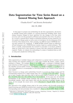 Data Segmentation for Time Series Based on a General Moving Sum Approach