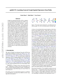 pathGCN: Learning General Graph Spatial Operators from Paths