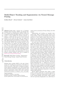 Multi-Object Tracking and Segmentation via Neural Message Passing