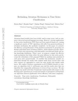 Rethinking Attention Mechanism in Time Series Classification