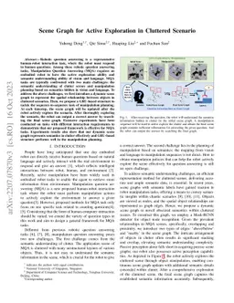 Scene Graph for Embodied Exploration in Cluttered Scenario