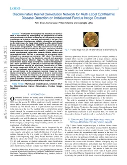 Discriminative Kernel Convolution Network for Multi-Label Ophthalmic
  Disease Detection on Imbalanced Fundus Image Dataset