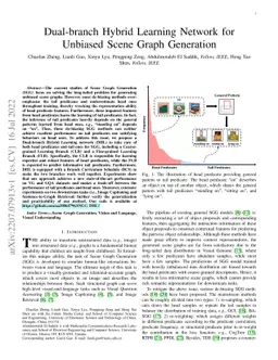Dual-branch Hybrid Learning Network for Unbiased Scene Graph Generation