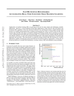 FastML Science Benchmarks: Accelerating Real-Time Scientific Edge
  Machine Learning